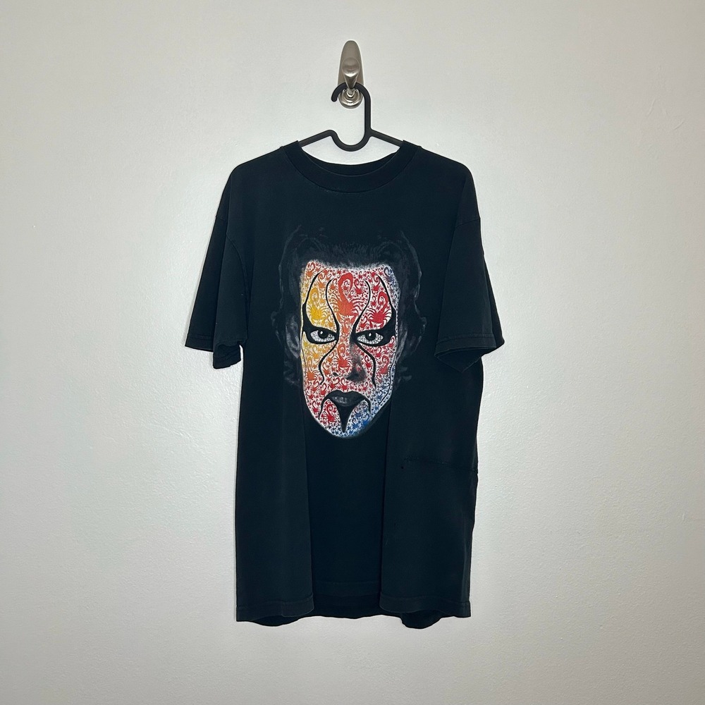 Vintage 1998 WCW Sting Face Paint Graphic T-Shirt Size L